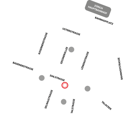 Lageplan Barschule Zürich