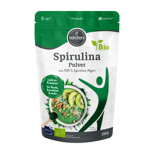 borchers Spirulina Pulver 150 g im Standbeutel