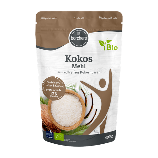 borchers Kokosmehl 400 g im Standbeutel