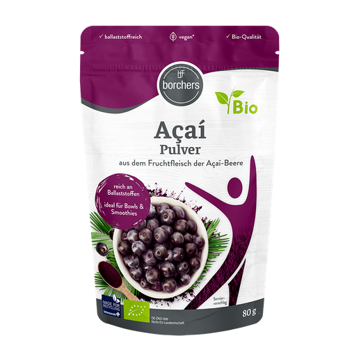 borchers Açai Pulver 80 g im Standbeutel