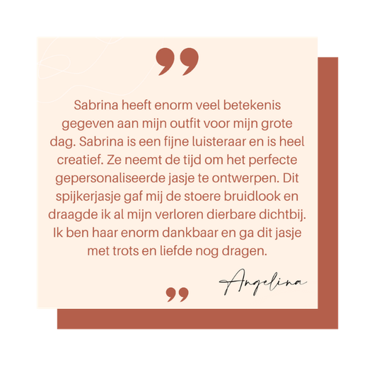 review tevreden bruid aim