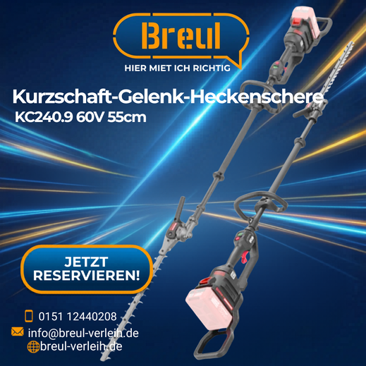 Kress Kurzschaft-Gelenk-Heckenschere KC240.9 mieten