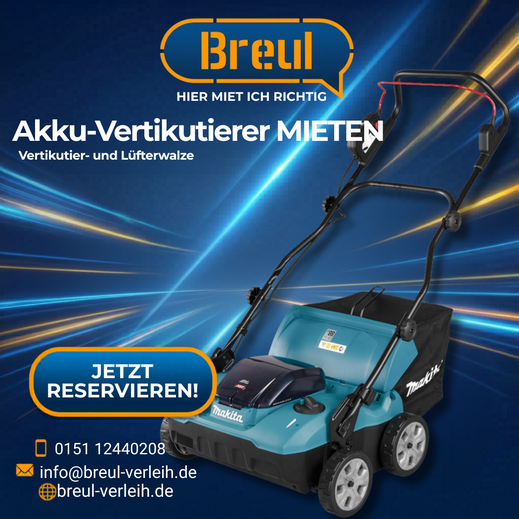 Makita Akku-Vertikutierer UV001G mieten