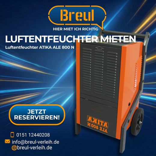 Bautrockner für Bau und Renovierung bei Breul-Verleih in Stemwede-Levern