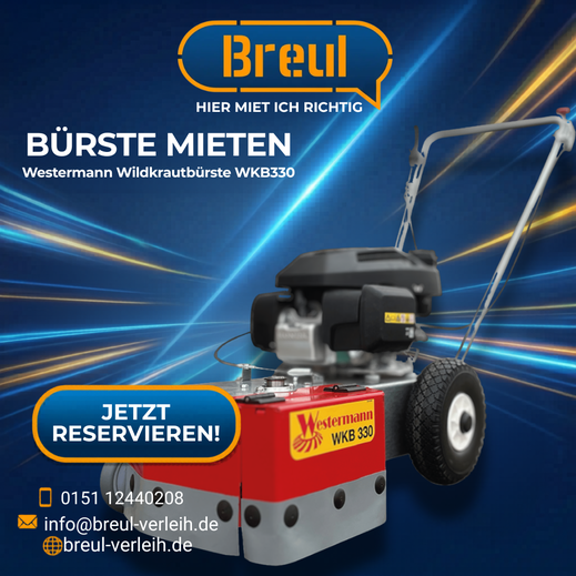 Westermann Wildkrautbürste WKB330 mieten