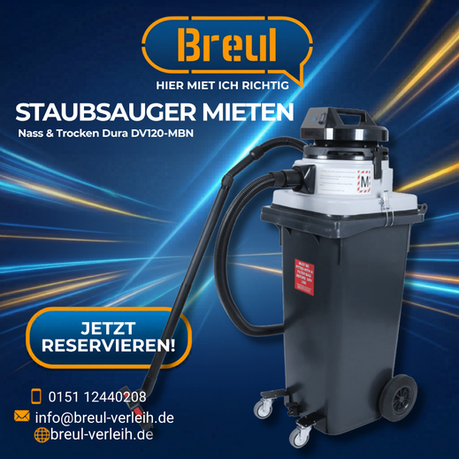 Dura DV120-MBN M-Klasse Industriesauger mieten