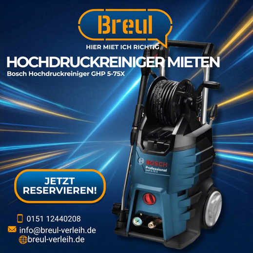 Bosch Hochdruckreiniger GHP 5-75X mieten