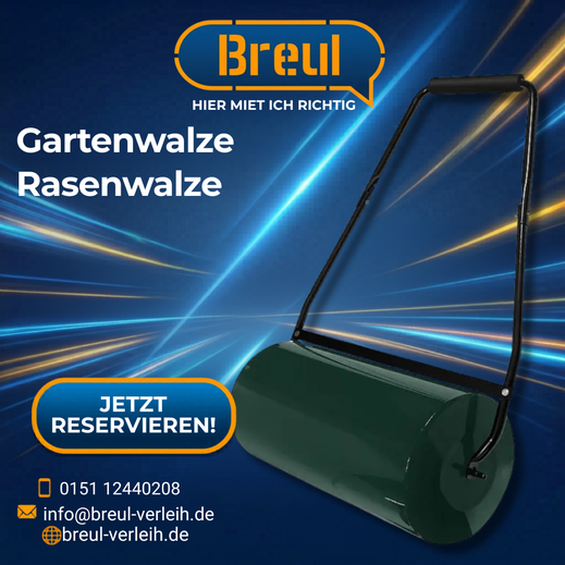 Befüllbare Rasenwalze mieten