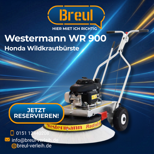 Wildkrautbürste und Radialbesen mieten