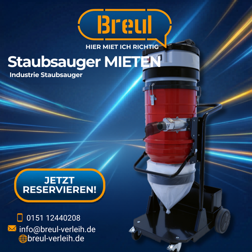 Industrie-Staubsauger mieten