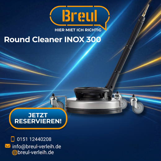 Round Cleaner INOX 300 Flächenreiniger mieten