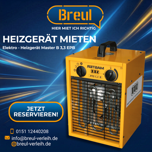 Elektro-Heizgerät B 3,3 EPB mieten
