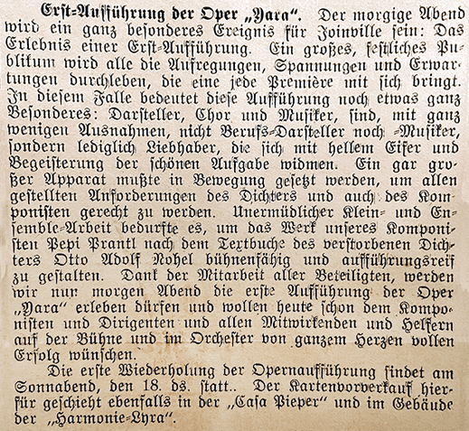 Kolonie Zeitung – 16. Januar 1936