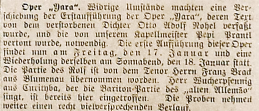 Kolonie Zeitung – 07. Januar 1936, aus dem Archiv der Familie Brandenburg