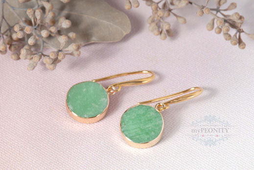 Grüne Quarz Ohrringe