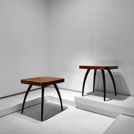 Jindrich Halabala  Side Table model H-259  Walnut  Mfd. UP Závody  Czechoslovakia, 1940s - PN.Modern pnmodern