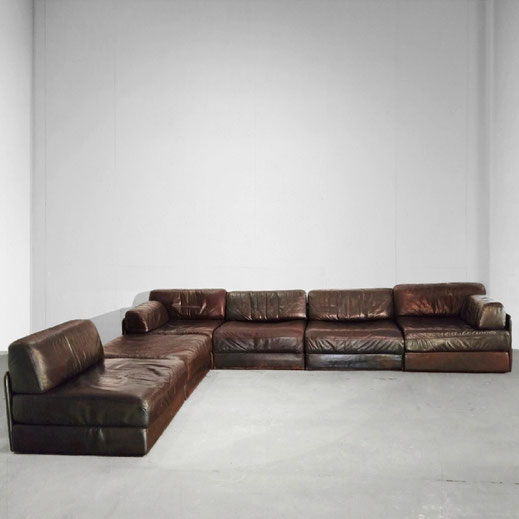 Buy De Sede  DS-76, Sectional Bed-Sofa, 1970 Edition  Ash Wood, Hard Plastic, Leather  Switzerland, 1960s 1970s PN.Modern pnmodern