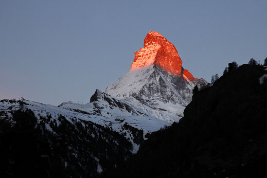 Sunrise, alps, mountainglow, Matterhorn