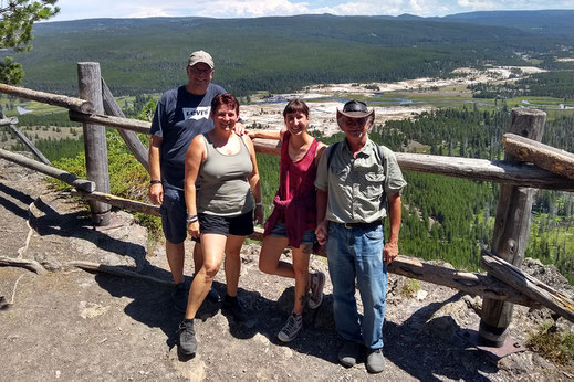 Biscuit Basin Overlook, Yellowstone, Mystic Falls