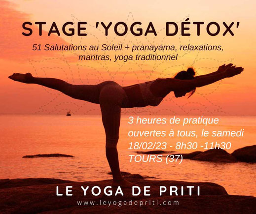 le yoga traditionnel a tours, stage intensif avec priti bhati a Tours - 37000