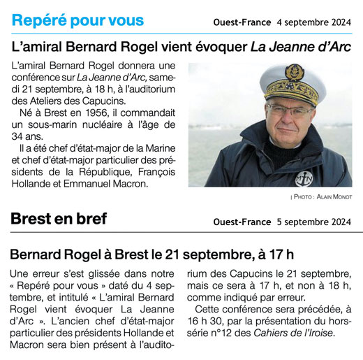 Ouest-France, 4 et 5 septembre 2024