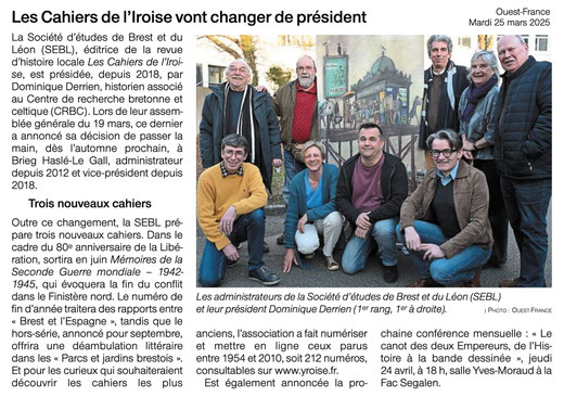 Ouest-France, 25 mars 2025