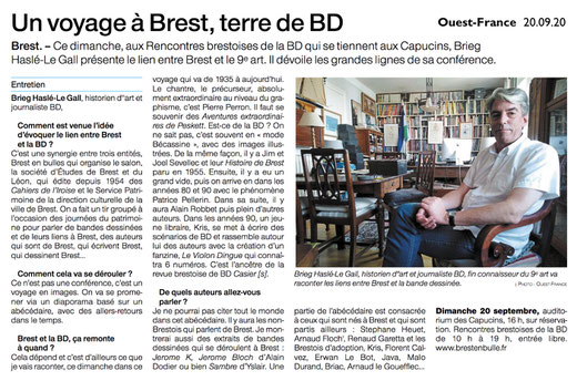 Ouest-France, dimanche 20 septembre 2020 