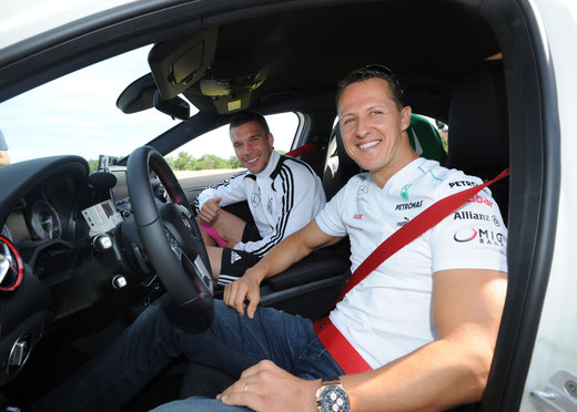 Lukas Podolski & Michael Schumacher, F1 meets DFB, Nizza, Juni 2012