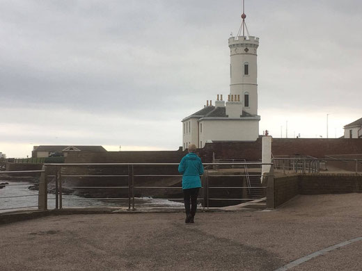 That's me in front of Arbroath Signal Tower Museum