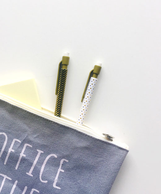 Federtasche, Sticky Notes, Stifte