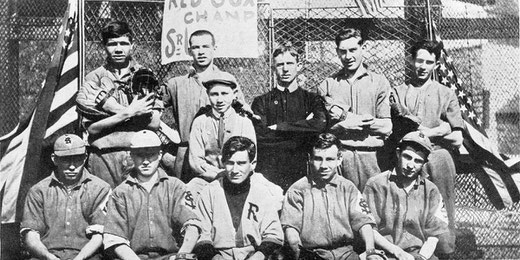La St. Mary's Industrial School for Boys. Babe è il primo in alto a sinistra (Getty Images)