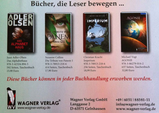 Adler Olsen / Tribute von Panem / Imperium / Agonie / Bücher die Leser Bewegen