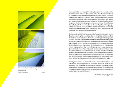 Der stille Wandel Flyer Text