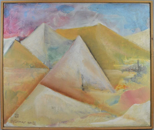 Bertrand Gunnar - Sahara - olio su tela - 60 x 50