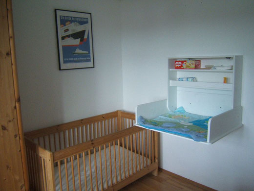 Crib and changing table