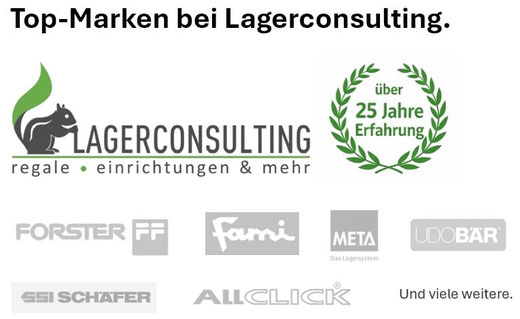 Lagerconsuling.at - Regale Einrichtung & mehr. Top-Marken: Forster, FAMI, META, UDO BÄR, SSI Schäfer, AllCLICK