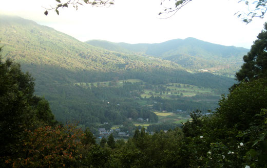 岩間の愛宕神社より　里山の朝（9月18日）