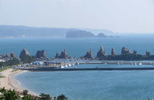 古座、太地が見えます。