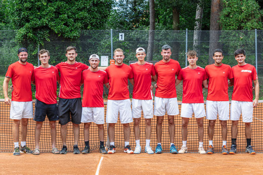 V. l. n. r.: Yannic Köhne, Lukas Kern, David Kern, Tim Köbler, Alexander Schubert, Nicholas Kowalski, Niklas Noll, Luis Hochenauer, Paulo Saraiva, Ezequiel Simonit