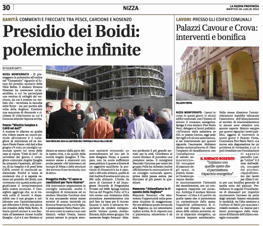 La Nuova Provincia del 26 luglio 2016