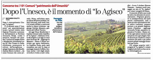 Articolo La Stampa