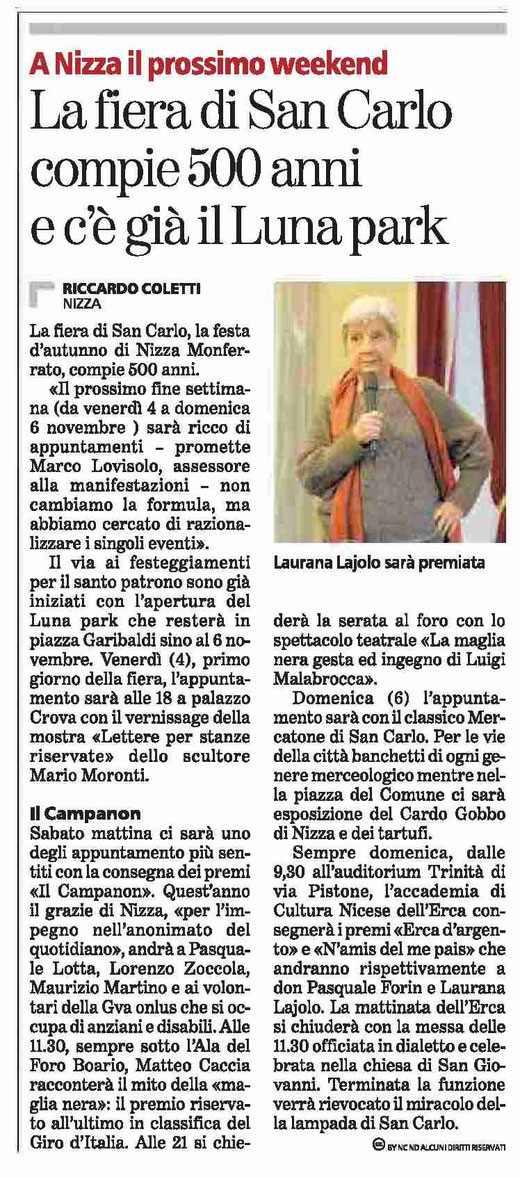 Articolo La Stampa