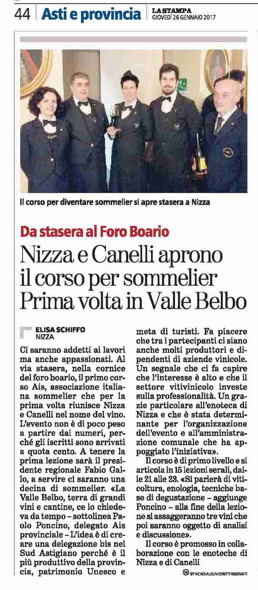 Articolo La Stampa