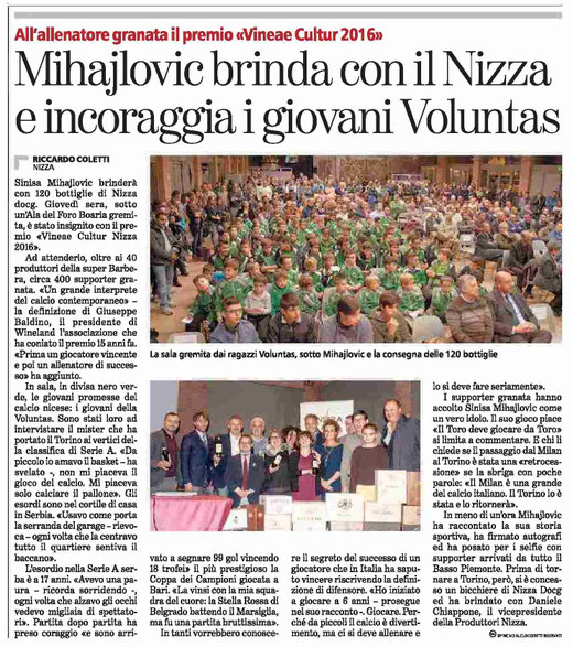 Articolo La Stampa