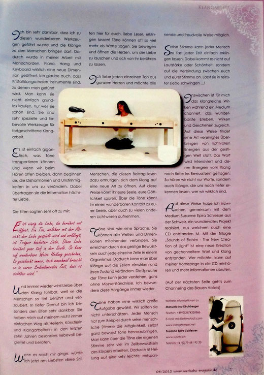 Markaba Magazin Seite 3  /2012