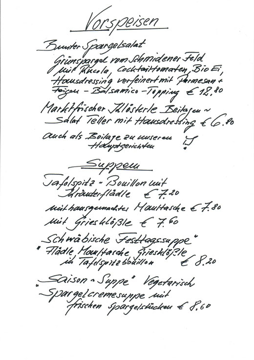 Vorspeisen