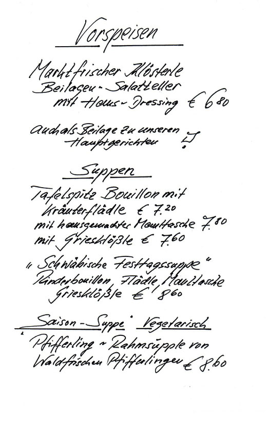 Vorspeisen