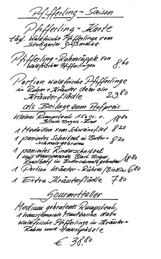 Pfifferlingkarte