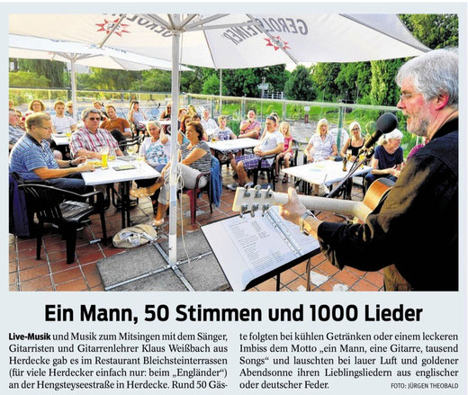 Artikel in der Westfälischen Rundschau vom 5.8.2014