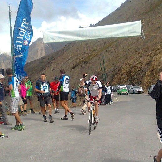 Ralf im Ziel am Col du Galibier